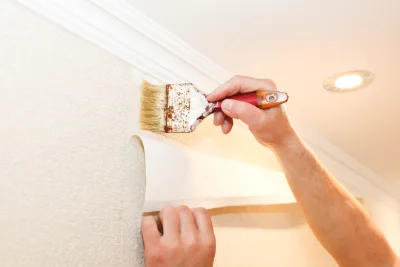 Pose de papier peint à Belberaud — revêtements muraux et toiles de verre